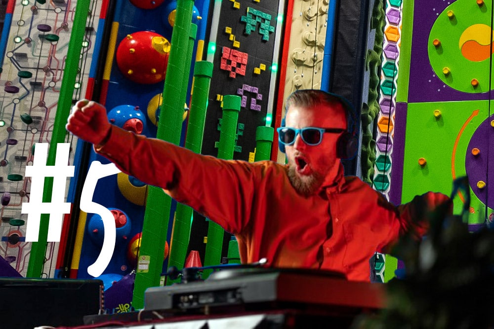 Clip N Climb Bali Private Event DJ Climb